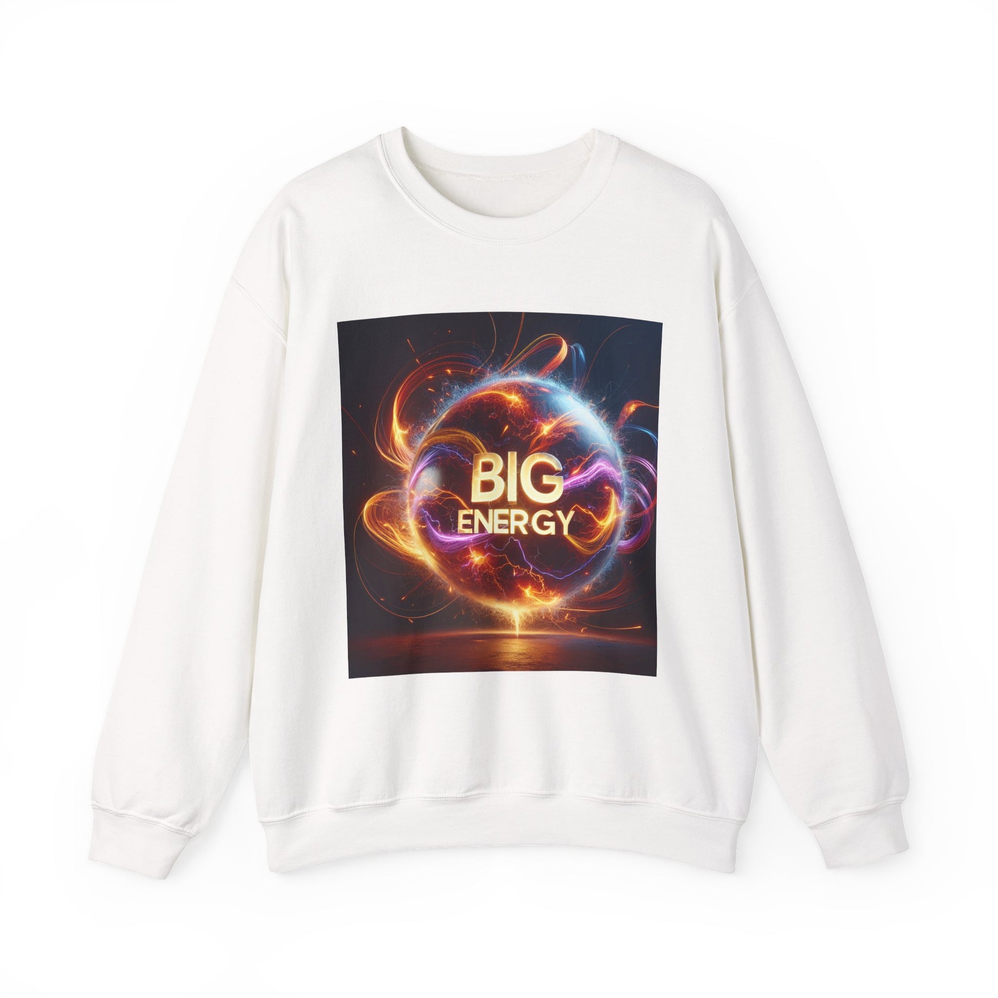 Vibrant Energy Crewneck Sweatshirt for Positive Vibes, Unisex Cozy Pullover for Everyday Wear, Gift for Motivation, Casual Fashion Statement