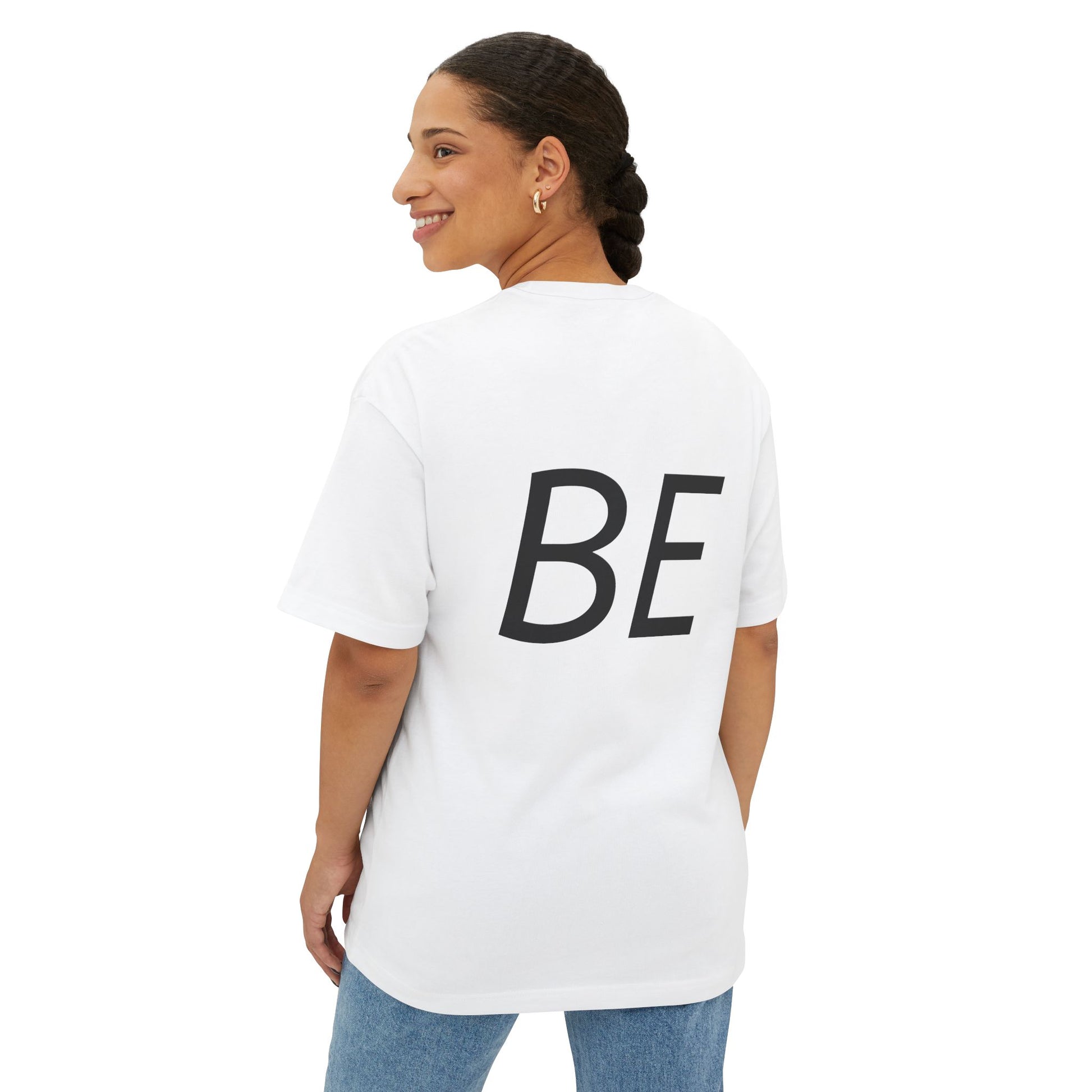 Oversized Boxy Tee - Big Energy Graphic Print Shirt