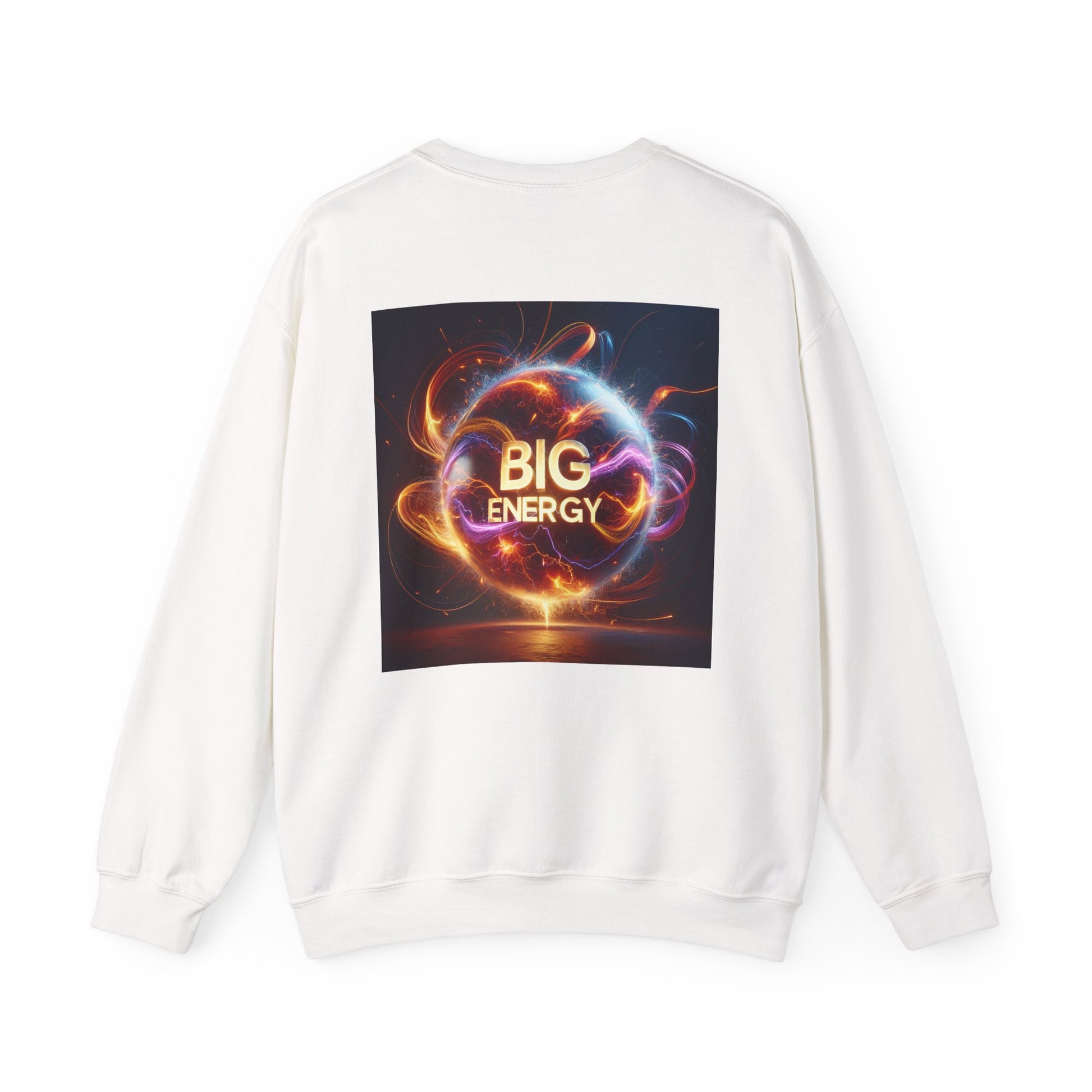 Vibrant Energy Crewneck Sweatshirt for Positive Vibes, Unisex Cozy Pullover for Everyday Wear, Gift for Motivation, Casual Fashion Statement